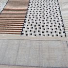 Tapis moderne beige brun bleu DIANA 140x200 Tapis salon, tapis chambre