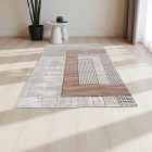 Tapis moderne beige brun bleu DIANA 80x150 Tapis salon, tapis chambre
