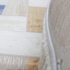 Tapis moderne gris bleu brun SAMI 140x200 Tapis salon, tapis chambre