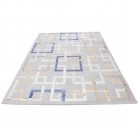 Tapis moderne gris brun bleu AMIR 140v200 Tapis salon, tapis chambre