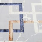 Tapis moderne gris brun bleu AMIR 140v200 Tapis salon, tapis chambre