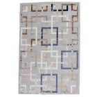 Tapis moderne gris brun bleu AMIR 160x230 Tapis salon, tapis chambre