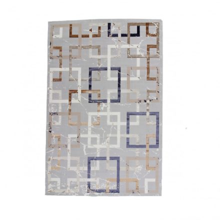 Tapis moderne gris brun bleu AMIR 160x230 Tapis salon, tapis chambre