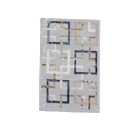 Tapis moderne gris brun bleu AMIR 80x150 Tapis salon, tapis chambre