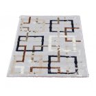 Tapis moderne gris brun bleu AMIR 80x150 Tapis salon, tapis chambre