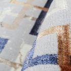 Tapis moderne gris brun bleu AMIR 80x150 Tapis salon, tapis chambre