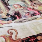 Tapis en soie La Cène 80x120 Tapis en viscose de soie d'Iran