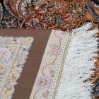 Tapis en soie Paniz marron 150x225 Tapis en viscose de soie d'Iran