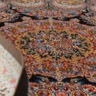 Tapis en soie Paniz marron 150x225 Tapis en viscose de soie d'Iran