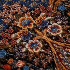 Tapis en soie Aysan bleu foncé 150x225 Tapis persan en viscose de soie