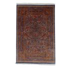 Tapis en soie Golara bleu foncé 150x225 Tapis en viscose de soie de haute qualité provenant d'Iran