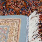 Tapis en soie Golara bleu foncé 150x225 Tapis en viscose de soie de haute qualité provenant d'Iran