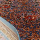 Tapis en soie Golara bleu foncé 150x225 Tapis en viscose de soie de haute qualité provenant d'Iran