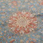 Tapis en soie Negar bleu foncé 100x150 Tapis en viscose de soie d'Iran