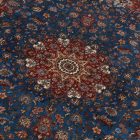 Tapis en soie Negar bleu foncé 60x90 Tapis en viscose de soie de haute qualité provenant d'Iran