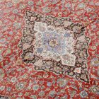 Tapis en soie Sialk rouge brique 100x150 Tapis persan en viscose de soie