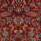 Tapis en soie Sialk rouge brique 100x150 Tapis persan en viscose de soie