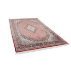 Tapis en soie Sialk rouge brique 180x270 Tapis en viscose de soie d'Iran