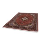 Tapis en soie Sialk rouge brique 180x270 Tapis en viscose de soie d'Iran