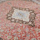 Tapis en soie Sialk rouge brique 180x270 Tapis en viscose de soie d'Iran