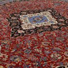Tapis en soie Sialk rouge brique 180x270 Tapis en viscose de soie d'Iran