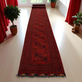 Tapis de couloir Kargai 90x783 tapis oriental fait main 