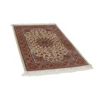 Tapis en soie Reihan cream 100x150 Tapis persan en viscose de soie