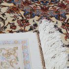 Tapis en soie Reihan cream 100x150 Tapis persan en viscose de soie