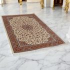 Tapis en soie Reihan cream 120x180 Tapis en viscose de soie d'Iran