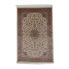 Tapis en soie Reihan cream 120x180 Tapis en viscose de soie d'Iran