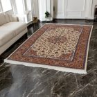 Tapis en soie Reihan cream 150x225 Tapis en viscose de soie de haute qualité provenant d'Iran