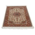 Tapis en soie Reihan cream 80x120 Tapis persan en viscose de soie