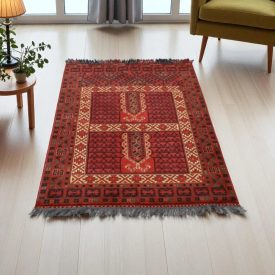 Tapis Afghan Kargai 104x146 tapis oriental fait main