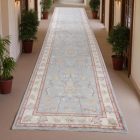 Ziegler tapis laine gris-beige 695x140 tapis fait main