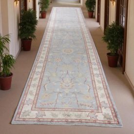 Ziegler tapis laine gris-beige 695x140 tapis fait main
