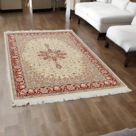Tapis Ispahan 136x214 tapis persan fait main pour le salon