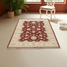 Ziegler tapis laine marron-beige 151x198 tapis de salon