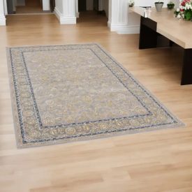  Tapis persan Nain gris 150x225 tapis acrylique de luxe pour le salon