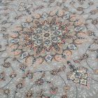 Tapis persan Tabriz gris 150x225 tapis acrylique de qualité supérieure