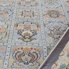 Tapis persan Bakhtiari gris 150x225 tapis acrylique premium d'Iran