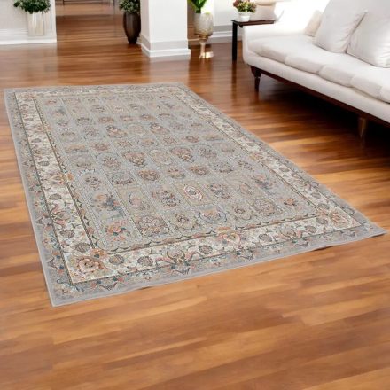 Tapis persan Bakhtiari gris 200x300 tapis de salon de qualité en acrylique