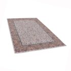 Tapis persan Isfahan beige 150x225 tapis acrylique premium d'Iran