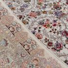 Tapis persan Kerman beige 150x225 tapis de luxe en acrylique