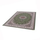 Tapis persan Isfahan vert 150x225 tapis acrylique de qualité supérieure