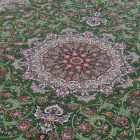 Tapis persan Isfahan vert 150x225 tapis acrylique de qualité supérieure