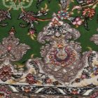 Tapis persan Isfahan vert 150x225 tapis acrylique de qualité supérieure