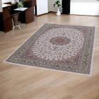 Tapis persan Isfahan beige 150x225 tapis acrylique premium d'Iran