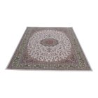 Tapis persan Isfahan beige 150x225 tapis acrylique premium d'Iran