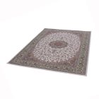 Tapis persan Isfahan beige 150x225 tapis acrylique premium d'Iran