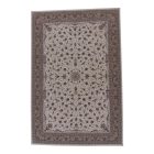 Tapis persan Isfahan beige 150x225 tapis acrylique de luxe pour le salon